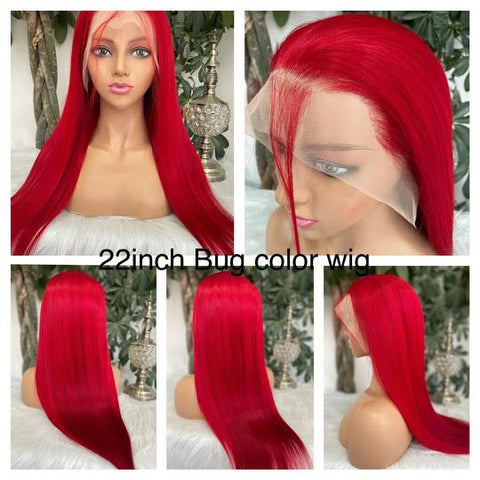 Red HD Lace Frontal Wig 13*4